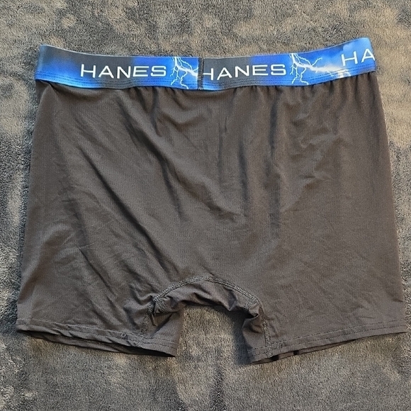 Hanes Black Boxer Briefs Classic Fit Cotton Comfort - Picture 5 of 5
